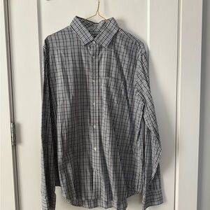 Men's Black and White Checkered Shirt